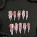 Orchid Dream 3D Ombre Nails