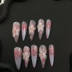 Orchid Dream 3D Ombre Nails